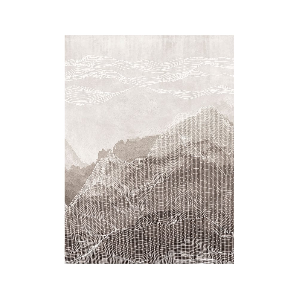Изображение товара Декоративное покрытие фреска MOUNTAINS IN LINE 2,0x2,7 FX_34545 для стен