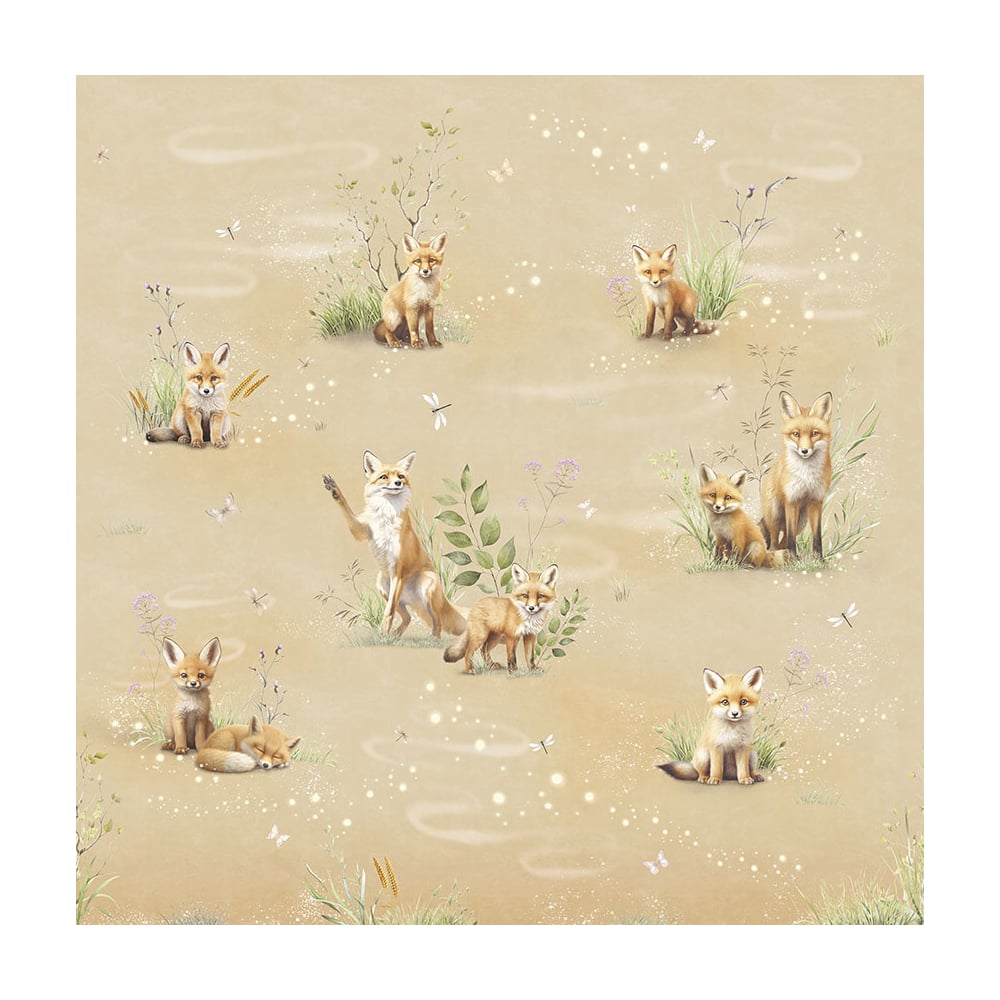 Изображение товара Фреска ООО Ортограф ЛЕТНИЙ ДЕНЬ С ЛИСЯТАМИ 3,0x3,0 FX_35229