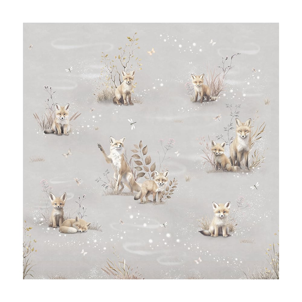 Изображение товара Фреска ООО Ортограф ЛИСЯТА на голубом фоне 3,0x3,0 FX_35230 декоративная штукатурка