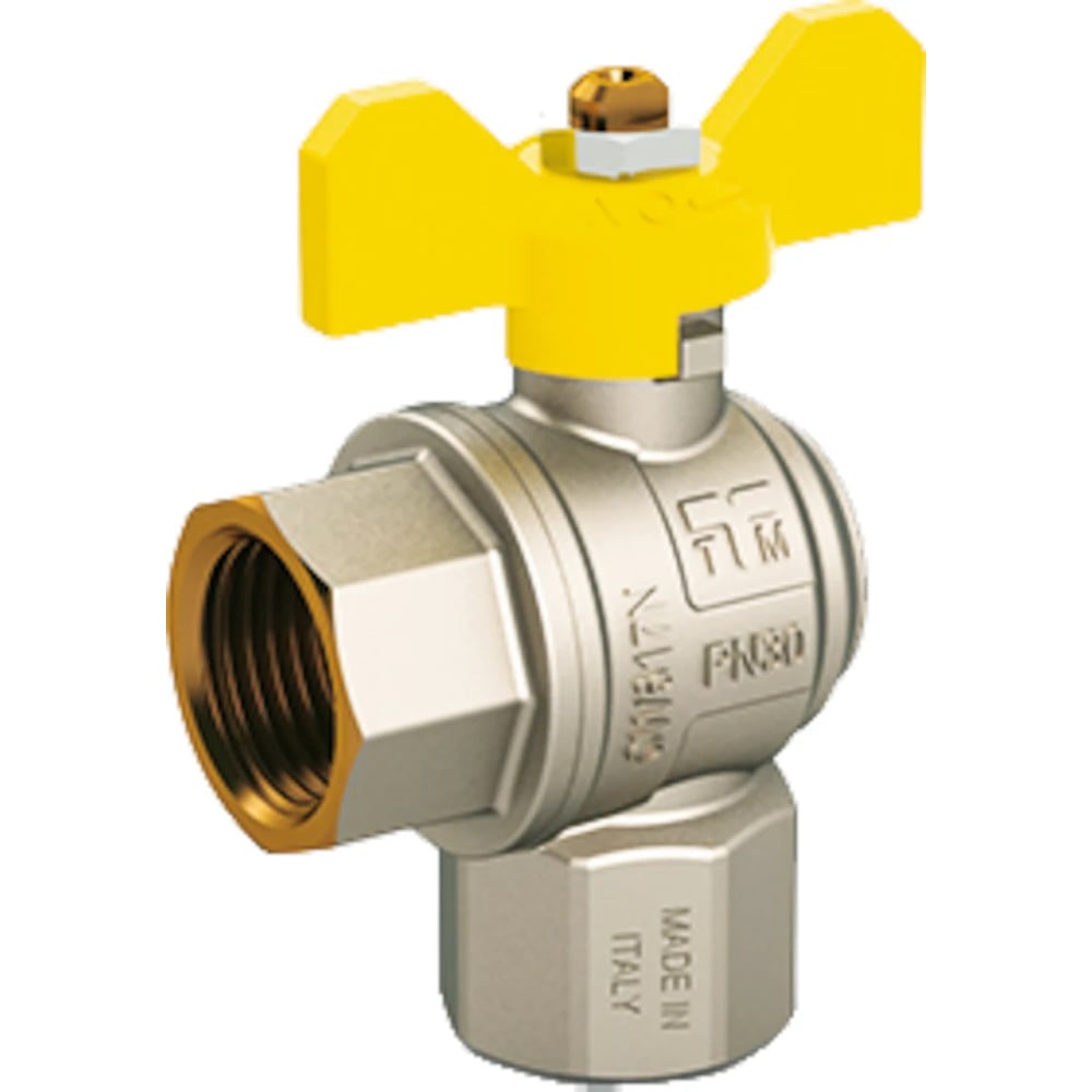 Изображение товара Кран шаровой угловой Tiemme 2225G газовый Rp1/2 DN15