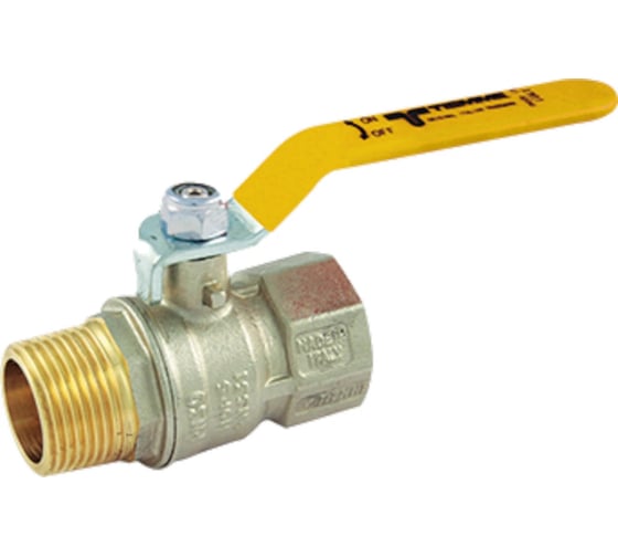 Изображение товара Kран шаровой для газа Tiemme ВН 2381G07 рычаг сталь. Rp1"1/4—R1"1/4 DN32 TORNADO 2390018