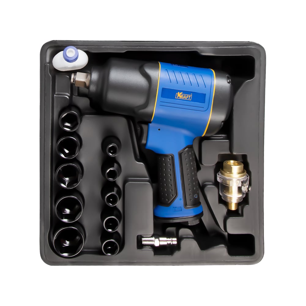 Изображение товара Пневматический ударный гайковерт KRAFT KT 707006 мощный профессиональный инструмент