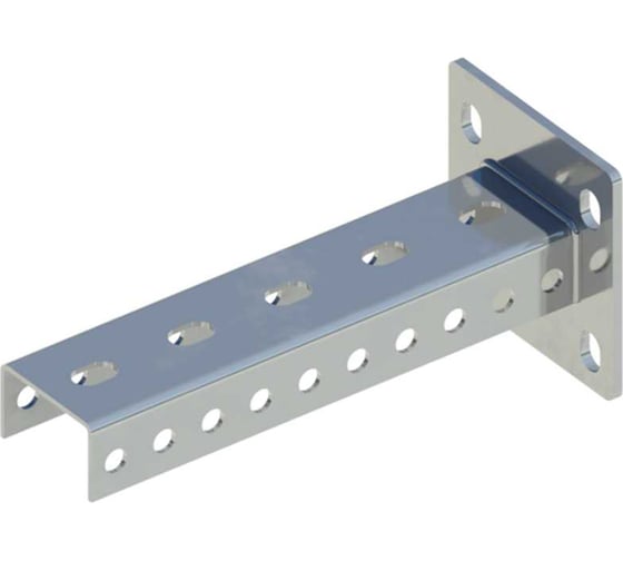 Изображение товара Стойка консольная ООО "СТАЛЬНЫЕ СИСТЕМЫ" SK-P-100 50x30 (2,5мм) с приварным основанием L=100мм SK12OG10-18