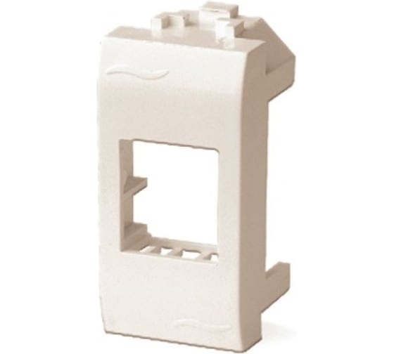 Изображение товара Адаптер для информационных разъемов DKC Keystone, белый, 1 модуль, 1 шт. 76607BDIY