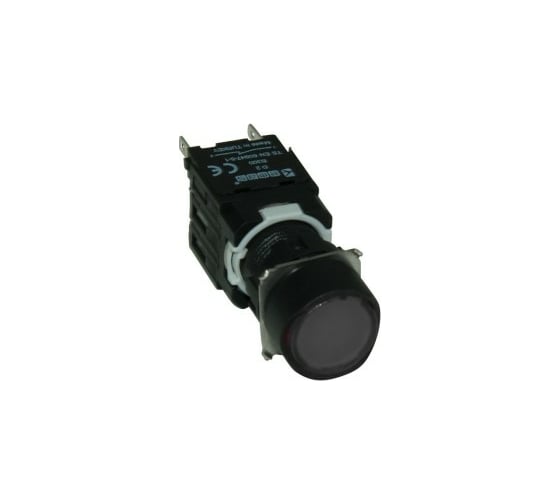 Изображение товара Нажимная возвратная кнопка Emas круглая, чёрная 1НО D100YDH