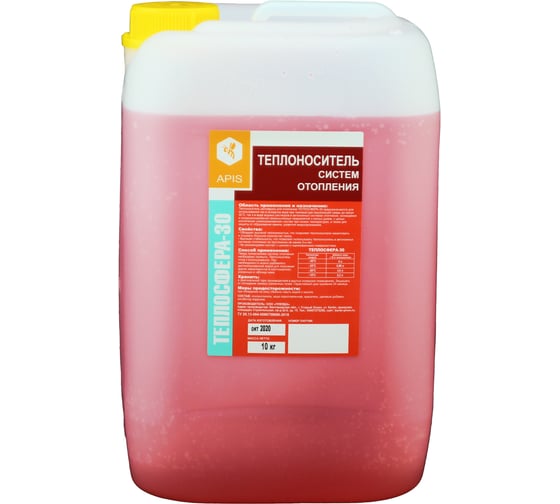 Изображение товара Теплоноситель систем отопления APIS ТЕПЛОСФЕРА-30 канистра 10 кг 4665296515926