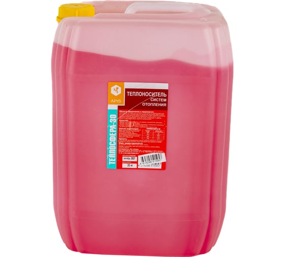 Изображение товара Теплоноситель систем отопления APIS ТЕПЛОСФЕРА-30 канистра 30 кг 4665296515957