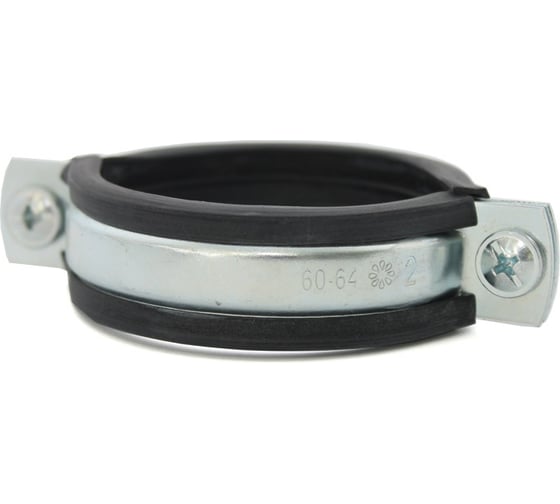 Изображение товара Сантехнический хомут для труб с гайкой СВК 2 М8 60-64 SVK-Fe050М8 Н0000024719