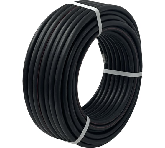 Изображение товара Рукав газовый ООО "КОМЕД" 1 класс, черный с красной полосой, 25 м, D 6.3 мм, К0020