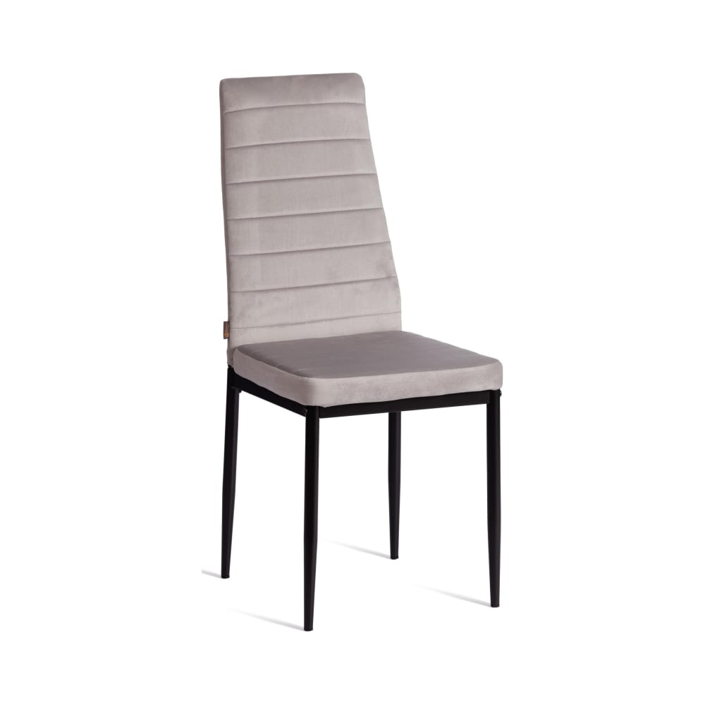 Изображение товара Комплект из 2 стульев TetChair Easy мод JSC02-1 металлический с флоком серый черный