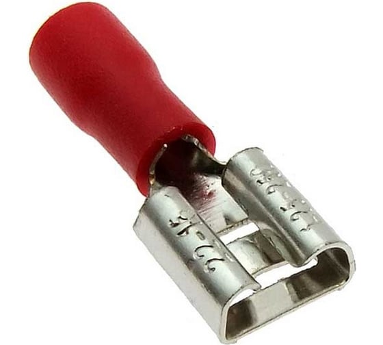 Изображение товара Клемма ножевая изолированная Pro Legend F-типа (гнездо) 1.25-250 мм, красная PL2875