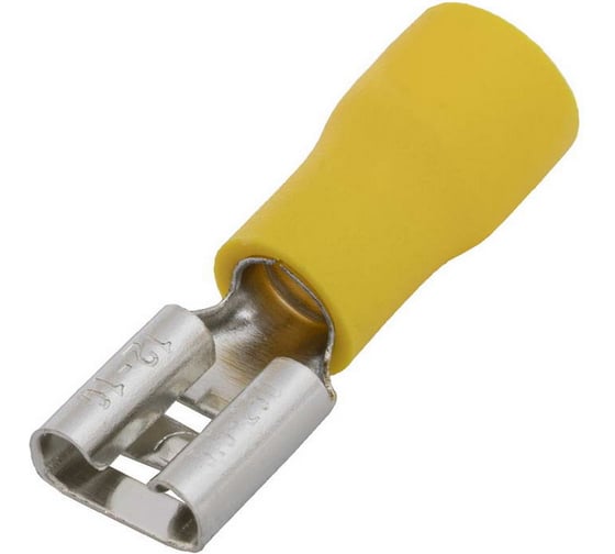 Изображение товара Клемма ножевая изолированная Pro Legend F-типа (гнездо) 5.5-250 мм, жёлтая PL2880