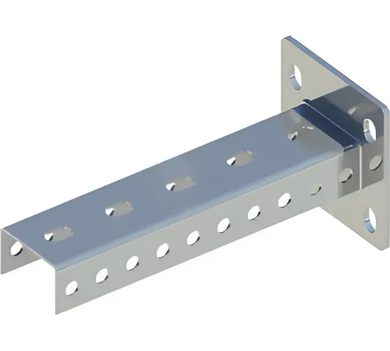 Изображение товара Стойка консольная ООО "СТАЛЬНЫЕ СИСТЕМЫ" SK-P-700 70x50 (2,5мм) с приварным основанием усиленная L=700мм SK12SO70-18