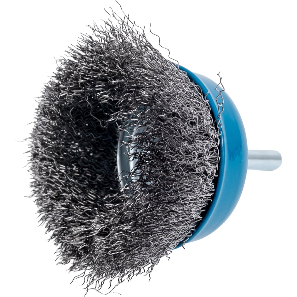 Изображение товара Корщетка чашечная 75 мм стальная проволока для дрели Hogert Technik HT7D704