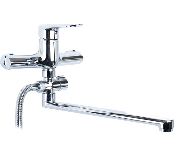 Изображение товара Damento Смеситель д/ванны NOVA BA01.20, шаровый, хром, излив 300 мм, лейка 5 режимов 000008