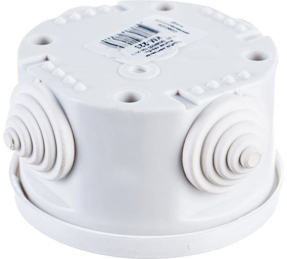 Изображение товара Коробка Bylectrica с клеммными колодками для открытой проводки IP44 диаметр 74, высота 43,5 мм, КМ-223