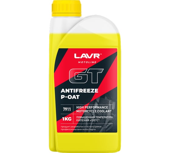Изображение товара Антифриз LAVR MOTO ANTIFREEZE GT P-OAT, 1 кг Ln7911