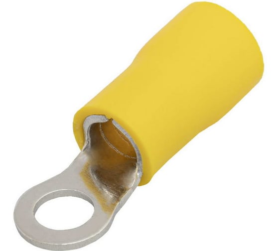 Изображение товара Наконечник кольцевой изолированный Pro Legend 5.5-4, 48 А, 12-10 AWG, желтый, латунь луженая PL2977