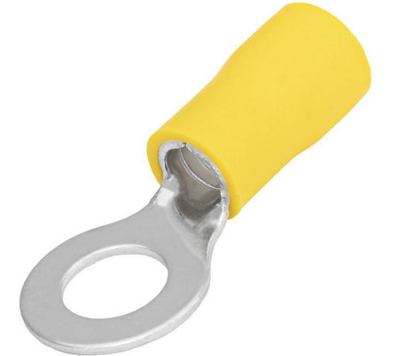Изображение товара Наконечник кольцевой изолированный Pro Legend 5.5-6, 48 А, 12-10 AWG, желтый, латунь луженая PL2966