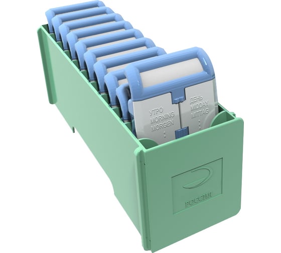 Изображение товара Пенал для лекарственных препаратов Дезар «Таблетница-«КРОНТ» и кассетница (подставка) для хранения пеналов «Кассетница-«КРОНТ» по ТУ 9398-025-11769436-2006 60551