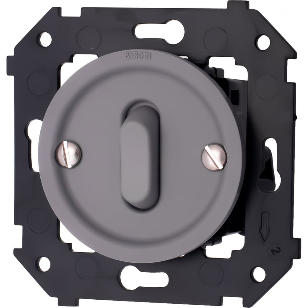 Изображение товара Выключатель 1-клавишный Bironi проходной скрытый монтаж