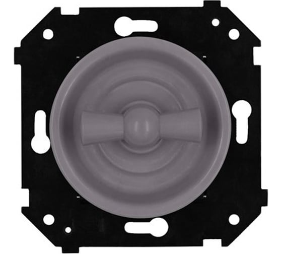 Изображение товара Выключатель 1-клавишный Bironi проходной скрытый монтаж, титан матовый B3-201-26M