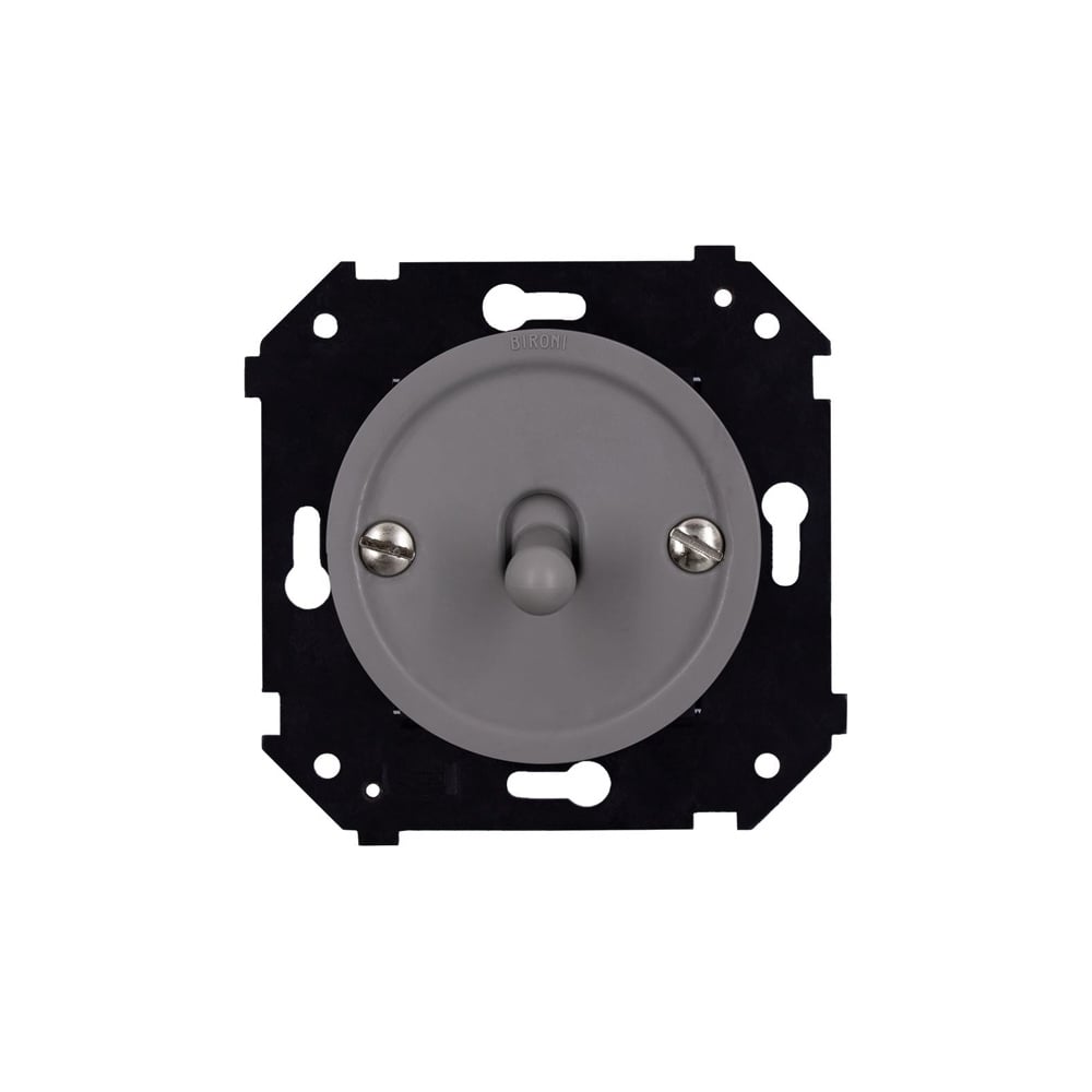 Изображение товара Выключатель 1-клавишный Bironi проходной скрытый монтаж титан матовый B3-231-26M