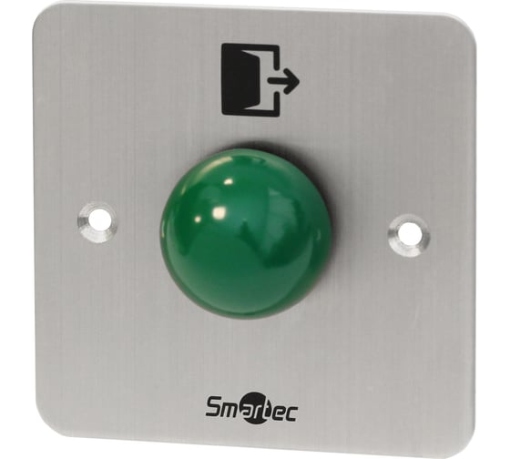 Изображение товара Кнопка металлическая Smartec ST-EX244 врезная, кнопка грибок, НЗ/НР контакты smkd0676