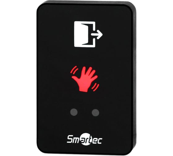 Изображение товара Кнопка ИК-бесконтактная Smartec ST-EX310L-BK накладная, черная, СИД индикатор, НЗ/НР контакты smkd0641.1