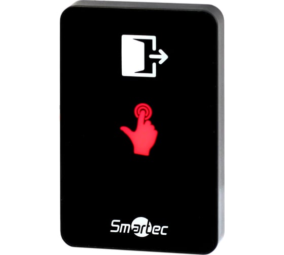 Изображение товара Кнопка сенсорная Smartec ST-EX410L-BK накладная, черная, НЗ/НР контакты smkd0655.1