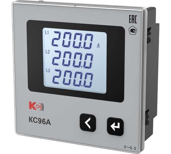 Изображение товара Амперметр КС КС96А-К31-5/5А 3.4 0.5 53942011