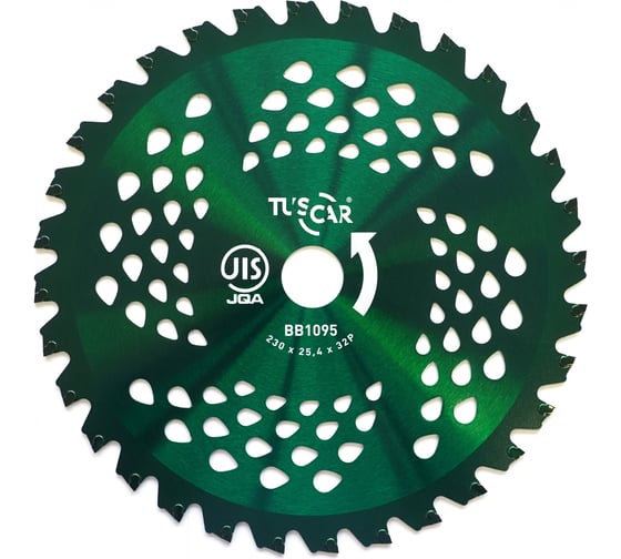 Изображение товара Нож для мотокосы TUSCAR BB1095 Professional, 230x25.4x32P, Top Super Strong, JIS 1031095111-32-2