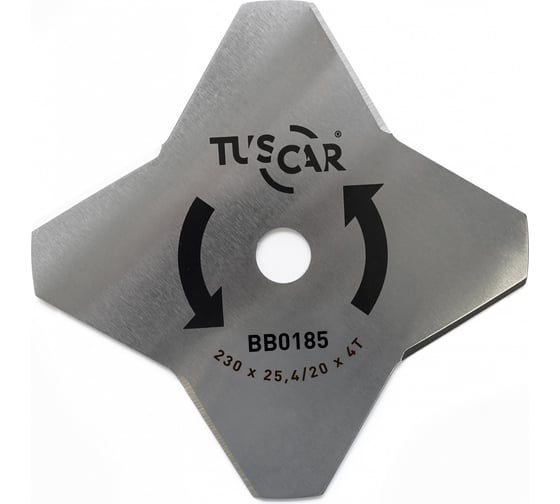 Изображение товара Нож для мотокосы TUSCAR BB0185, Professional, 230x25.4/20x2.0x4T, Multi 1030185421-4-2