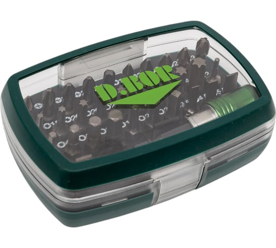 Изображение товара Набор бит (32 шт; Ph/Pz/Sl/Т/HEX/Sq) D.BOR D-SET-32B-1