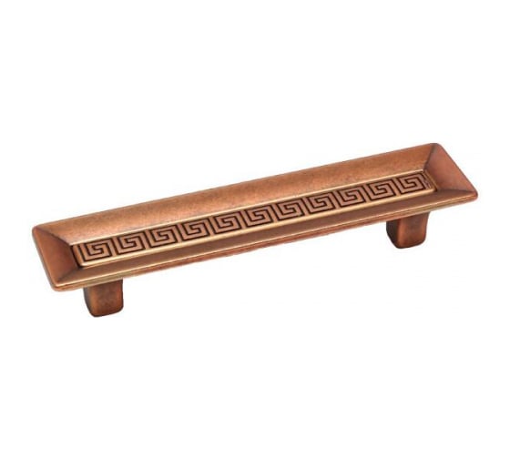 Изображение товара Ручка-скоба CITTERIO GIULIO Ника 96 мм, отделка бронза античная красная 25.621.0096.23