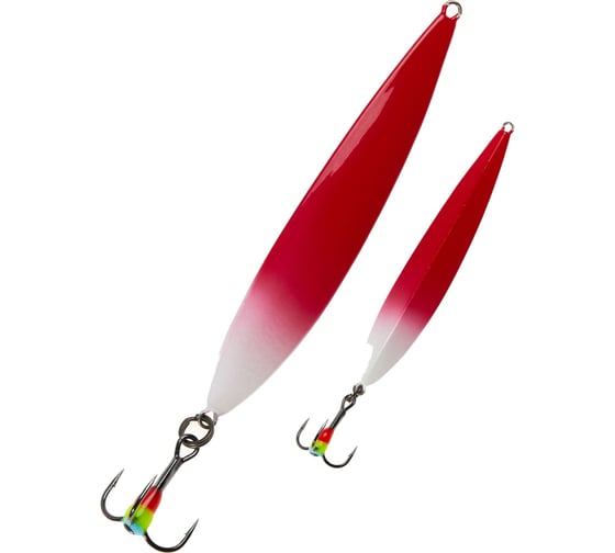 Изображение товара Вертикальная зимняя блесна LUCKY JOHN PEIP 60мм, расцветка RW, блистер LJPE60-RW