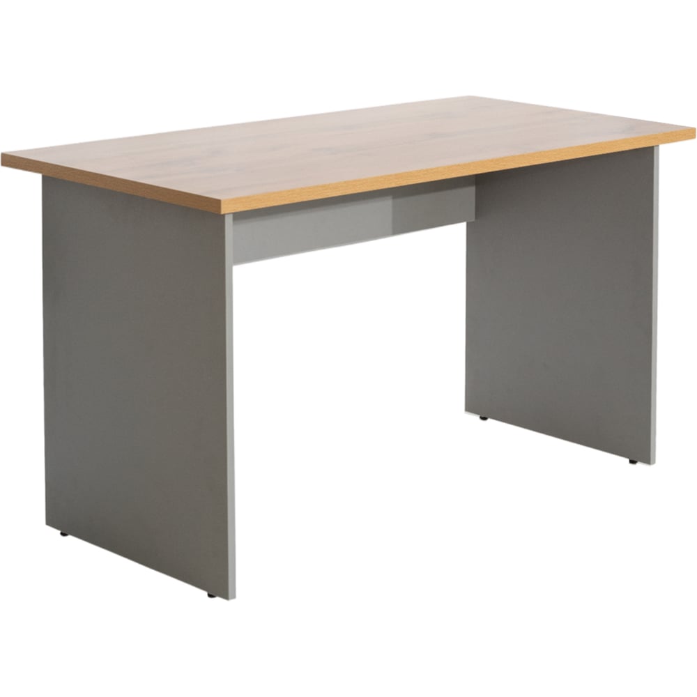 Изображение товара Письменный компьютерный стол Comfort Avenue Данте серый и дуб Вотан