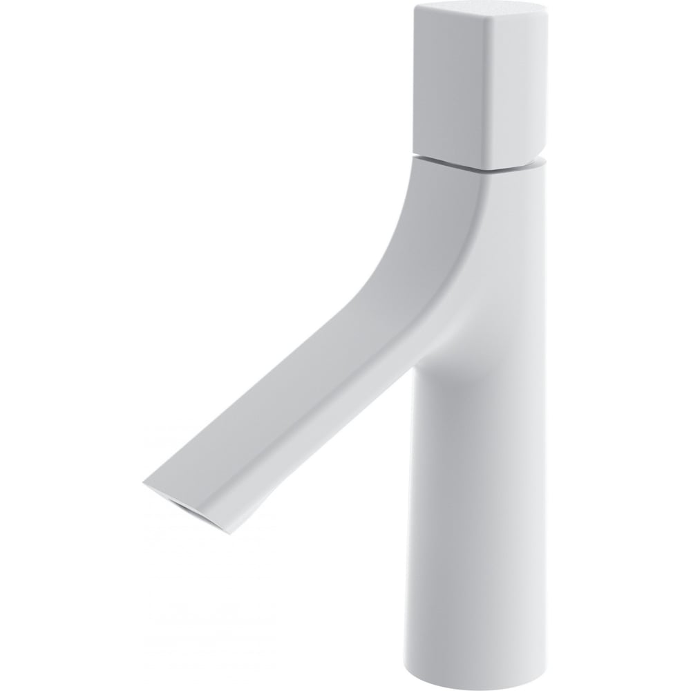 Изображение товара Современный однорычажный смеситель для раковины Wonzon & Woghand белый матовый WW-H010-MW