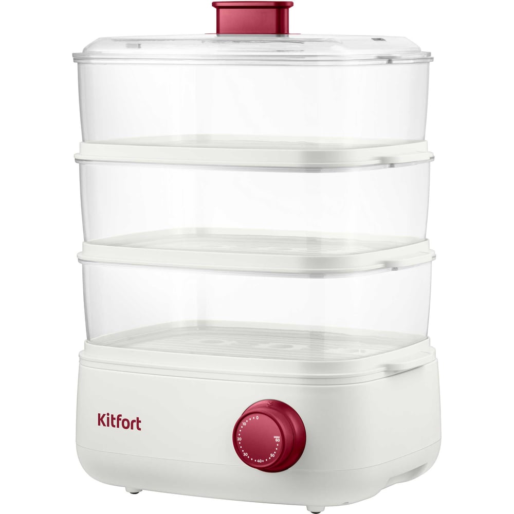 Изображение товара Пароварка Kitfort КТ-6830 3 яруса для здорового питания 5 л