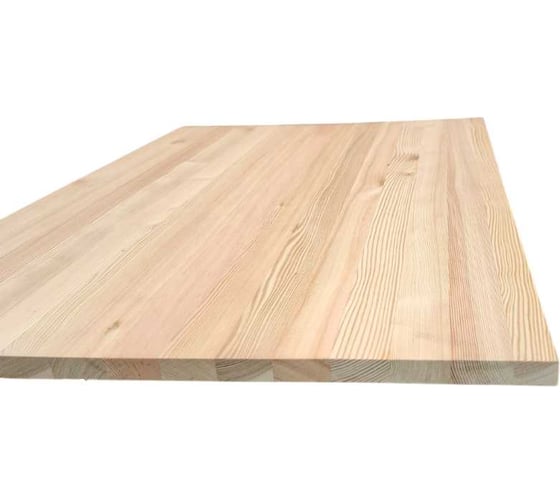 Изображение товара Мебельный щит ООО Сибирский лес цельноламельный, из лиственницы, Сорт А, 18 мм, 600х1200 мм 4656760334969