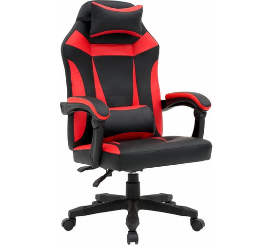 Изображение товара Кресло компьютерное Cromex Start Gm-105, две подушки, экокожа, черное/красное 532957