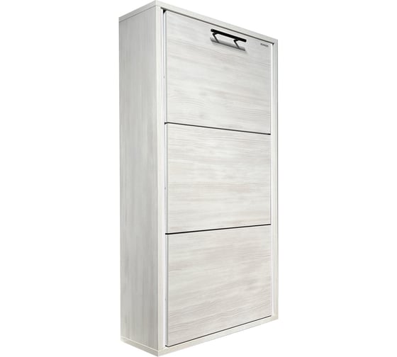 Изображение товара Обувница IRONNORI ЛАЙТ 3 МП Выбеленное дерево/Выбеленное дерево 101992