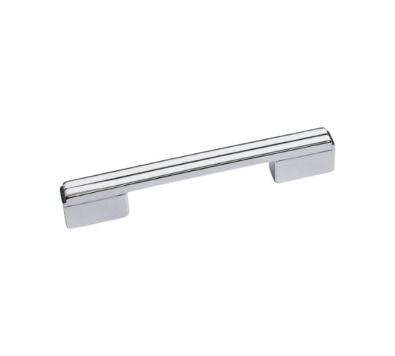 Изображение товара Ручка-скоба CITTERIO GIULIO 128-096 мм, отделка хром глянец + белый глянец 8.1092.128096.40-70