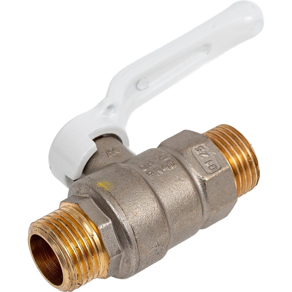 Изображение товара Шаровой кран LD Pride 47.15.Н-Н.Р белый 15 мм полнопроходной резьбовой