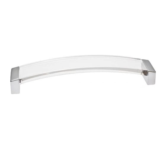 Изображение товара Ручка-скоба CITTERIO GIULIO 160 мм, отделка хром матовый + транспарент прозрачный 8.1062.0160.45-93