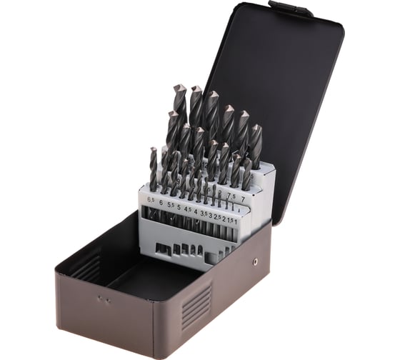 Изображение товара Набор сверл по металлу (25 шт; 1-13 мм; HSS-R) Terrax by RUKO A205211
