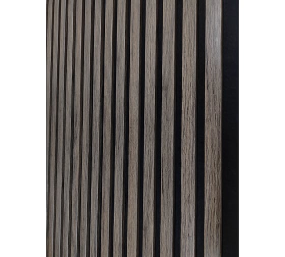 Изображение товара Акустическая панель Indeco 275x60x1,9см рейки МДФ черный/дуб лацио 00-00083940