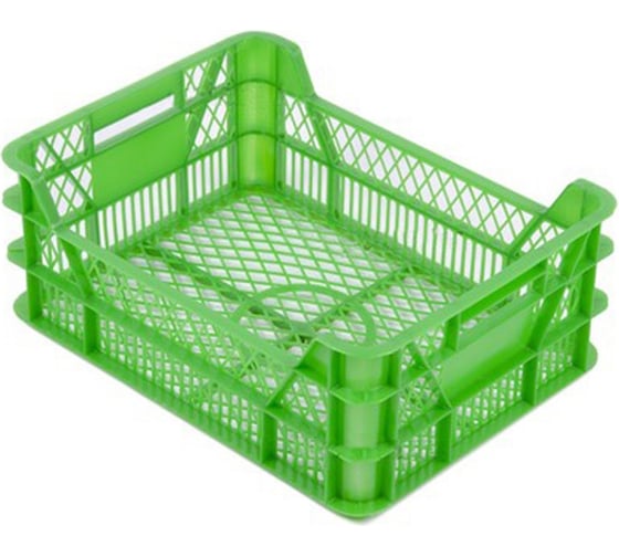 Изображение товара Зелёный ящик Тара.ру п/э 400х300х155 21284