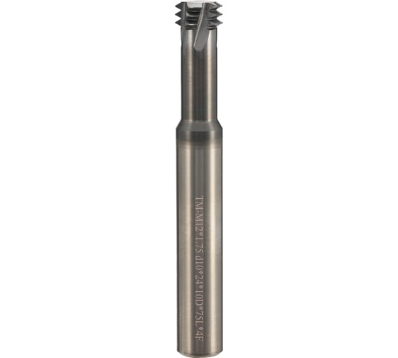 Изображение товара Резьбофреза твердосплавная BSKT 3-витковая М12 шаг 1.75мм AlTiSiN 10х24х75х10мм BSE008S021