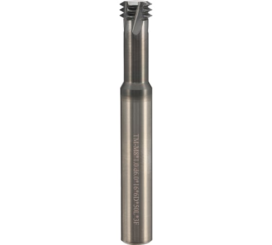 Изображение товара Резьбофреза твердосплавная BSKT 3-витковая М8 шаг 1.0мм AlTiSiN 6.0х16х50х6мм BSE008S015